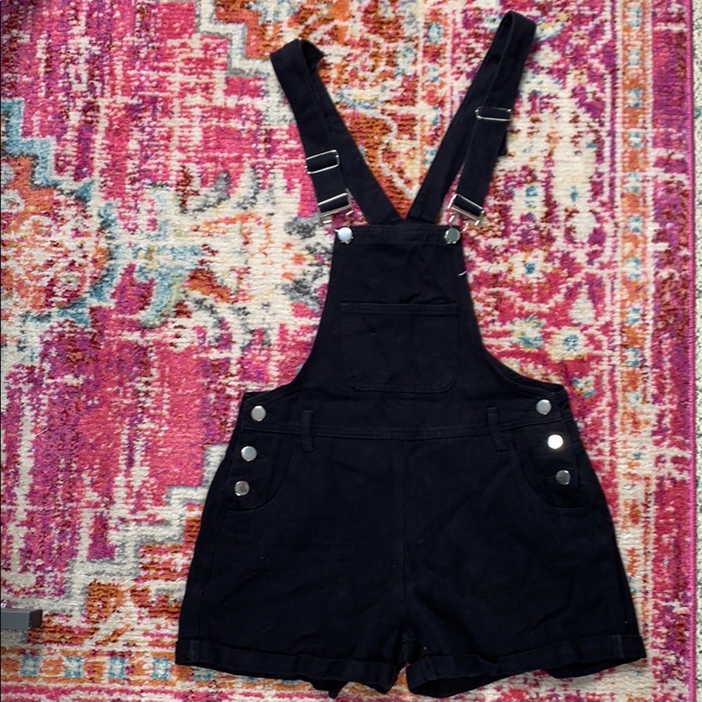 Black Overall shorts